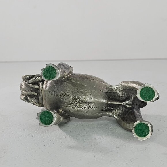 Vintage Philip Kraczkowski Pewter Bulldog Figurine Collectible - Picture 8 of 8